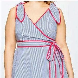 Draper James for Eloquii wrap dress